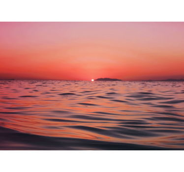 Fotomurale mare crepuscolo sopra il mare - TenStickers