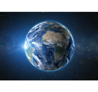 Fotomurale mappamondo terra vista dall'orbita - TenStickers
