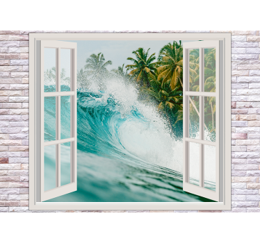 Fotomurale mare vista onde oceaniche - TenStickers