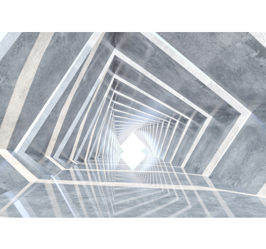 Fotomurale astratto profondità geometrica - TenStickers