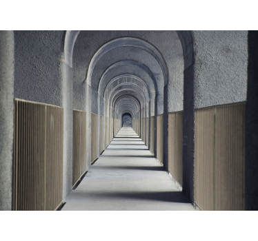 Fotomurale 3d prospettiva ad arco infinito - TenStickers