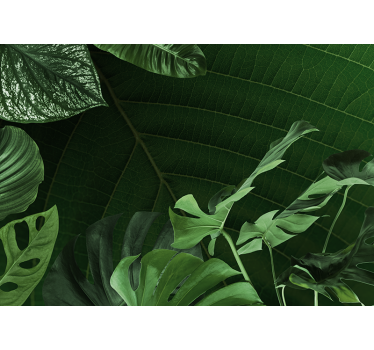 Fotomurali natura fogliame verde lussureggiante - TenStickers