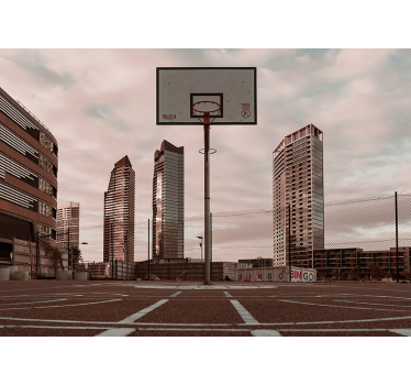 Fotomurale con il campo di basket - TenStickers