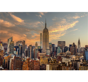 Fotomurali per ufficio vista panoramica della skyline di New York - TenStickers