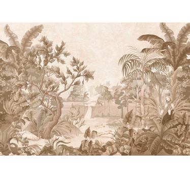 Fotomurale paesaggio di una giungla tropicale - TenStickers