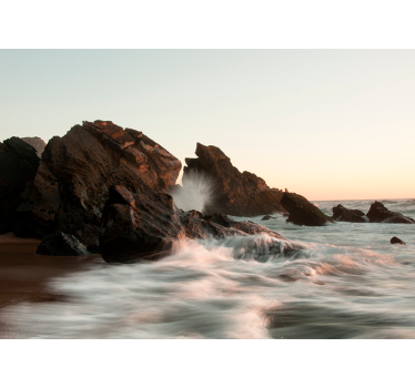 Fotomurale paesaggi scena di serenità del paesaggio marino - TenStickers