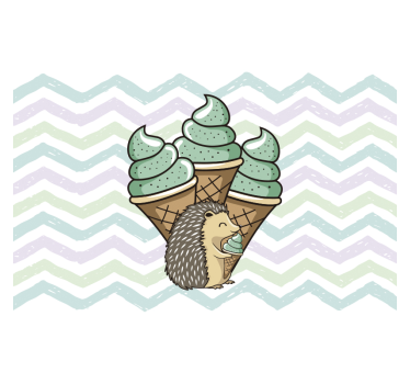 Fotomurale per sala del pranzo delizia gelato - TenStickers