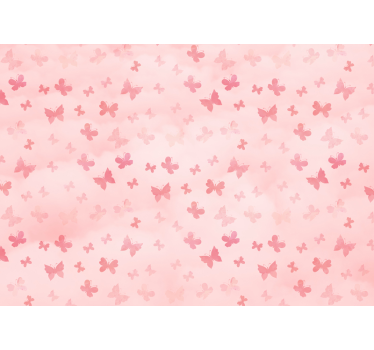 Fotomurale animali Farfalle rosa - TenStickers