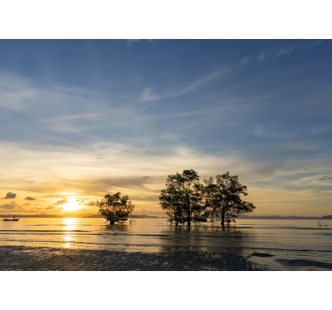 Fotomurale paesaggi tramonto sereno - TenStickers