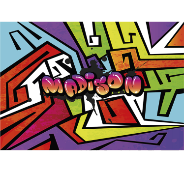 Fotomurale camera da letto Graffiti urbani - TenStickers