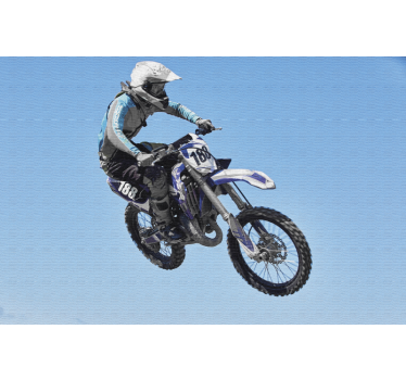 Fotomurale veicoli scena d'azione di motocross - TenStickers