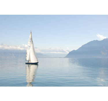 Fotomurale con barca a vela e mare - TenStickers