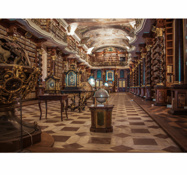 Fotomurale con vecchia biblioteca - TenStickers