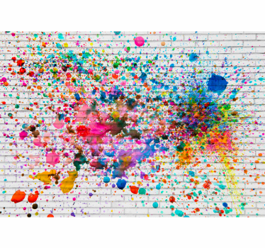 Carta da parati per ragazzi effetto multicolore urban - TenStickers