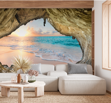 Carta da parati 3D grandi vista sull'oceano - TenStickers