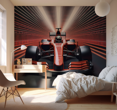 Fotomural per camerette ragazzi formula 1 rossa - TenStickers