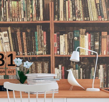 Fotomurale artistico libreria con letteratura - TenStickers
