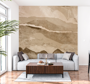 Fotomurale beige strisce di carta - TenStickers