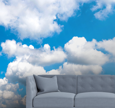 Fotomurale cielo nuvole bianche morbide - TenStickers