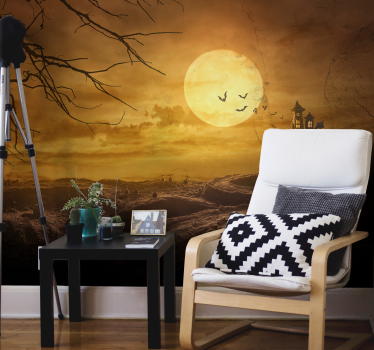 Fotomurale di halloween notte lunare inquietante - TenStickers