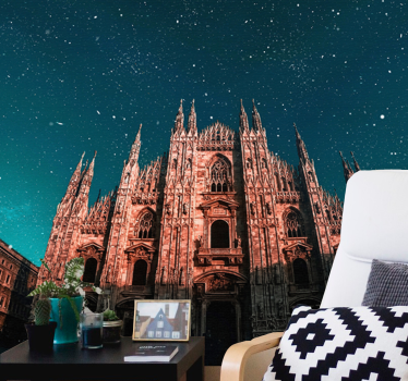 Fotomurale di madrid paesaggio notturno del duomo - TenStickers