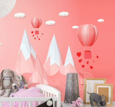 Fotomurale fantasia opere con mongolfiere - TenStickers