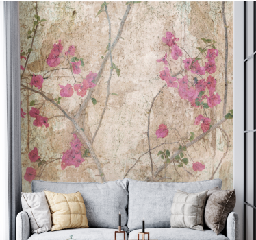 Fotomurale fiori fiori di bougainvillea rosa - TenStickers