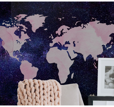 Fotomurale mappamondo mappa del mondo elegante - TenStickers