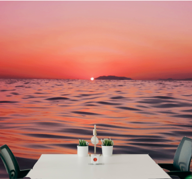 Fotomurale mare crepuscolo sopra il mare - TenStickers
