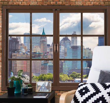 Fotomurale new york vista skyline manhattan - TenStickers