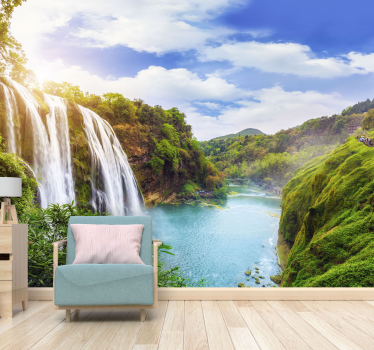 Fotomurale con paesaggio di cascata - TenStickers