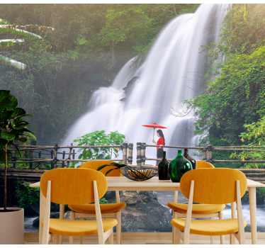 Fotomurale paesaggi cascata serene - TenStickers