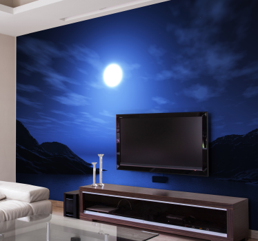 fotomurale 3d paesaggio laguna blu - TenStickers