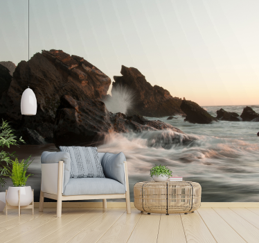 Fotomurale paesaggi scena di serenità del paesaggio marino - TenStickers