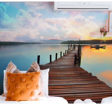 Fotomurale paesaggi sentiero d'acqua serene - TenStickers