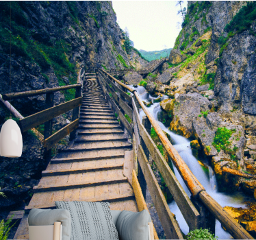Fotomurale paesaggi sentiero montano panoramico - TenStickers