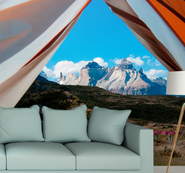 Fotomurale paesaggi vista montagna canvas - TenStickers