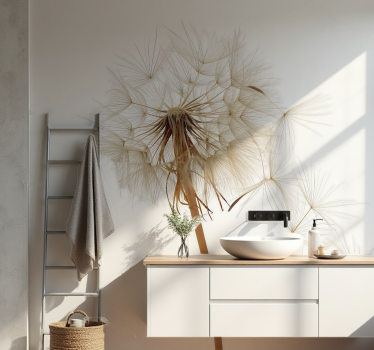 Fotomurale per bagno grande dente di leone - TenStickers