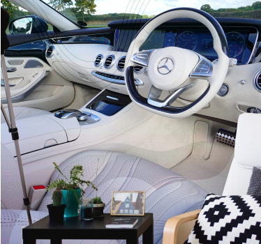 Fotomurale veicoli interni di auto di lusso - TenStickers