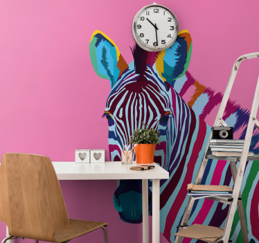 Fotomurale animali diversi Zebra pop art - TenStickers