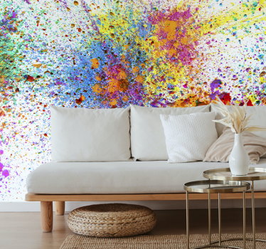 Fotomurale astratto con vernice colorata - TenStickers