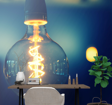 Fotomurali frasi lampada elegante - TenStickers