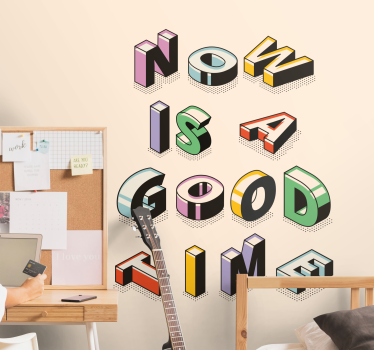 Fotomurali frasi messaggio citazione stilizzato - TenStickers