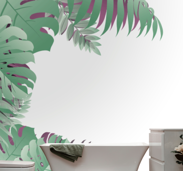 Fotomurali natura composizione foglie tropicali - TenStickers
