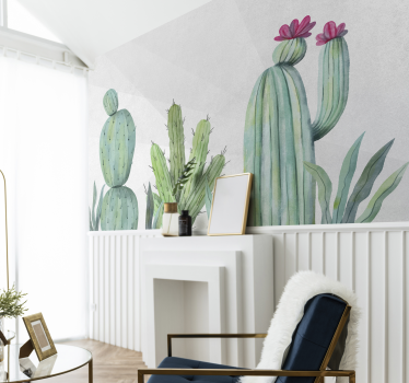Fotomurali natura design floreale cactus - TenStickers