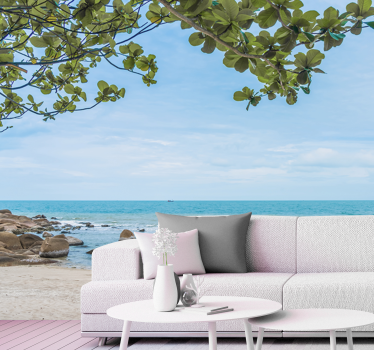 Fotomurali natura vista serena sulla spiaggia - TenStickers