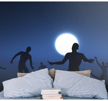 Fotomurale con zombie spaventosi nella nebbia - TenStickers