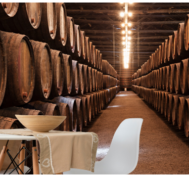 Fotomurale per sala del pranzo Cantina d'epoca - TenStickers