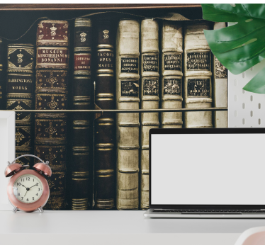Fotomurale per ufficio Libreria vintage - TenStickers