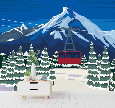 Fotomurale Svizzera paesaggio neve - TenStickers